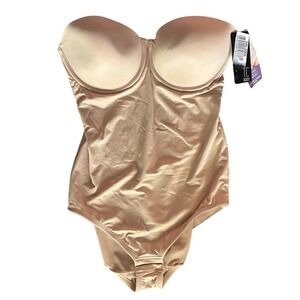 TC Fine Intimates Shape Away Bodybriefer 38C Beige Extra Firm Shapewear